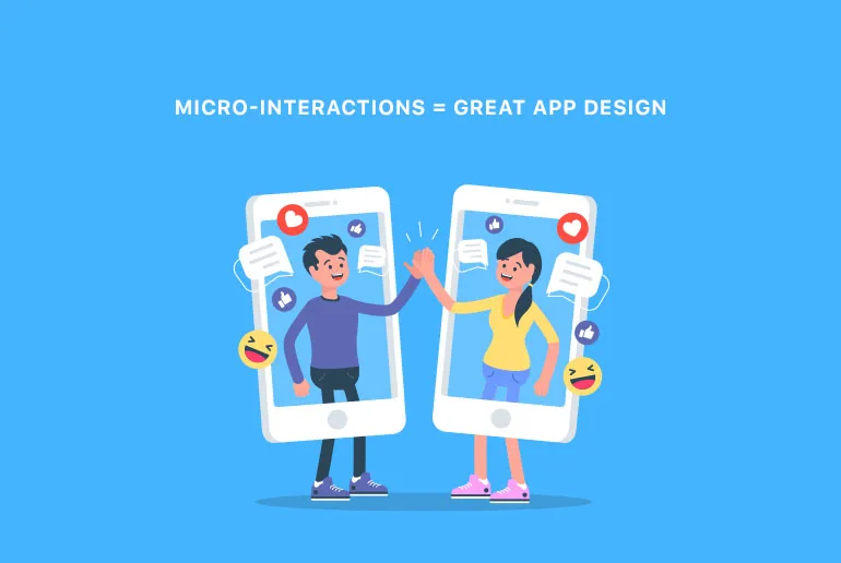 Micro-interactions through Illustrative style